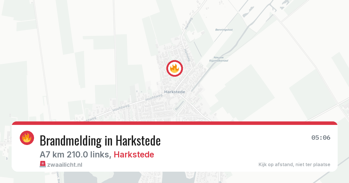 Brandmelding in Harkstede — 24 jul 2026