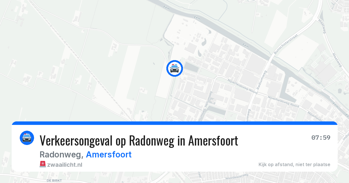 Verkeersongeval op Radonweg in Amersfoort — 2 jul 2026
