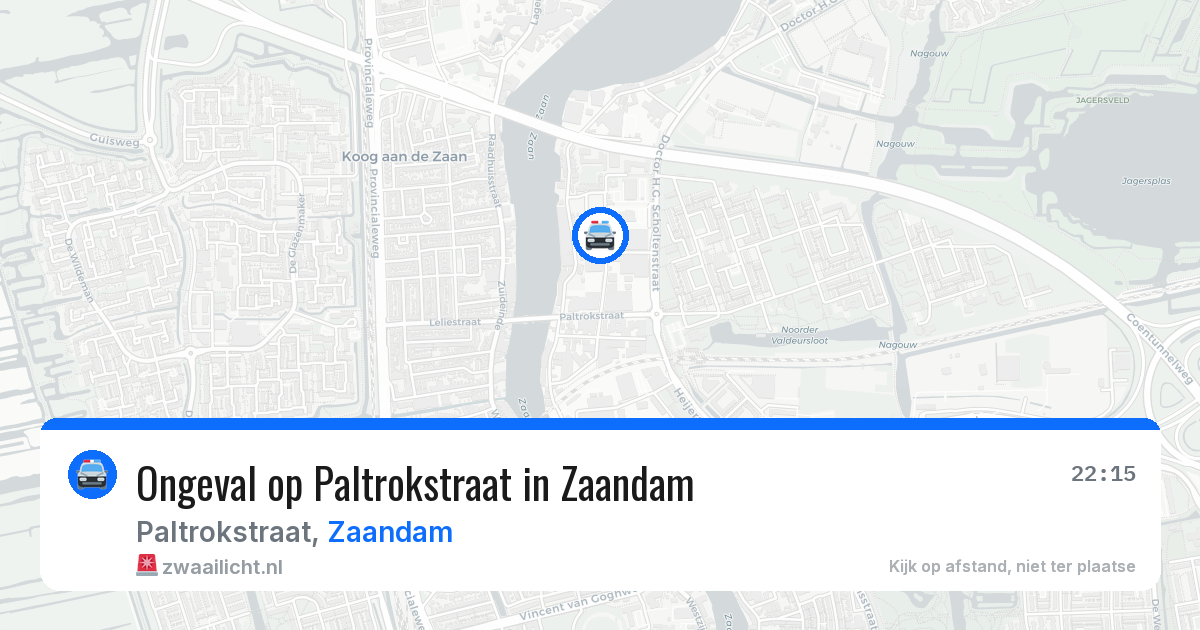 Ongeval op Paltrokstraat in Zaandam — 16 mei 2026