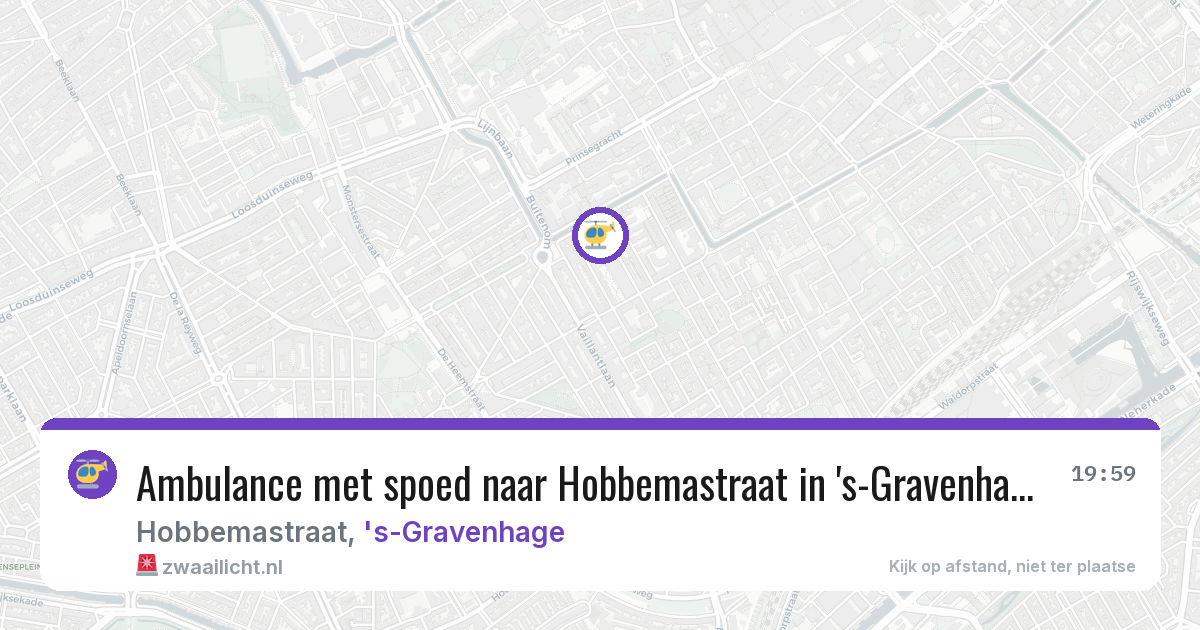Ambulance met spoed naar Hobbemastraat in 's-Gravenhage — 13 jul 2026
