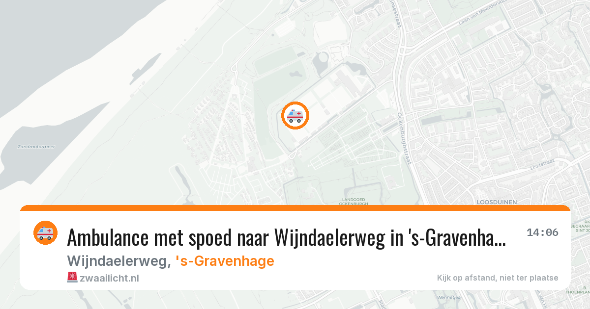 Ambulance met spoed naar Wijndaelerweg in 's-Gravenhage — 19 jun 2026