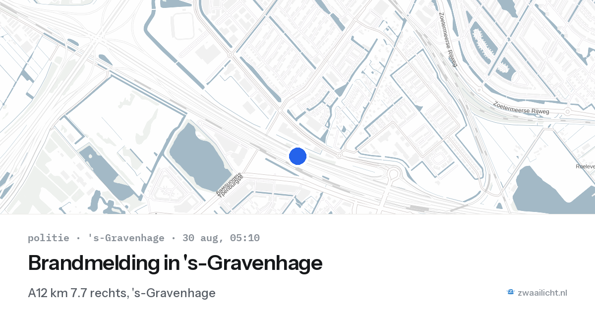 Brandmelding in 's-Gravenhage — 30 aug 2026