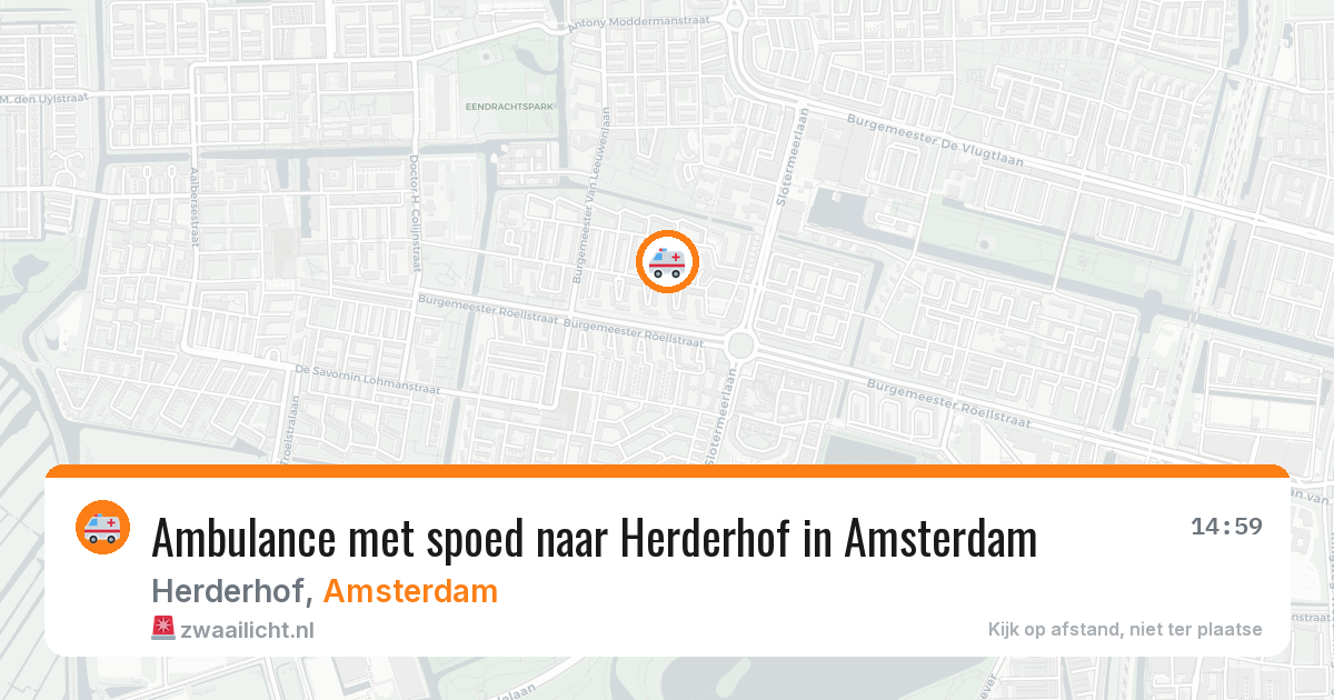 Ambulance met spoed naar Herderhof in Amsterdam — 4 mrt 2026