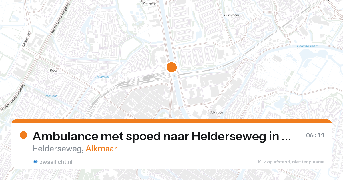 Ambulance met spoed naar Helderseweg in Alkmaar — 7 feb 2026