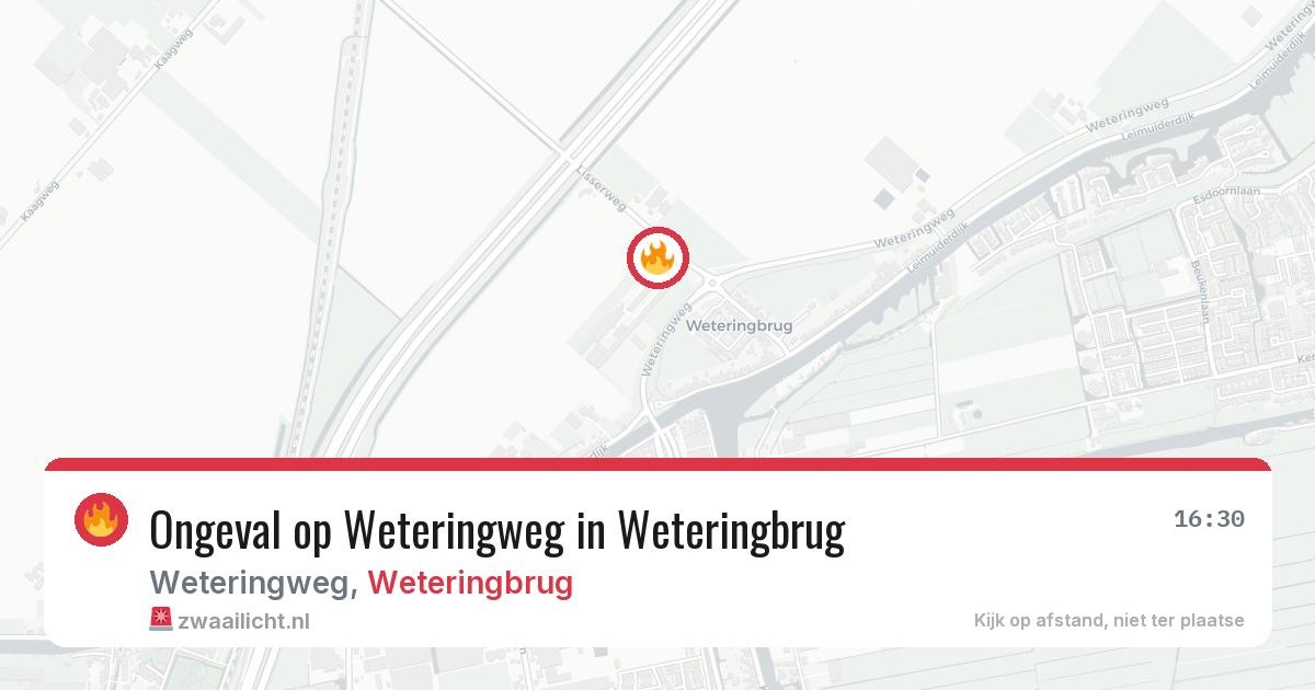 Ongeval op Weteringweg in Weteringbrug — 7 jun 2026