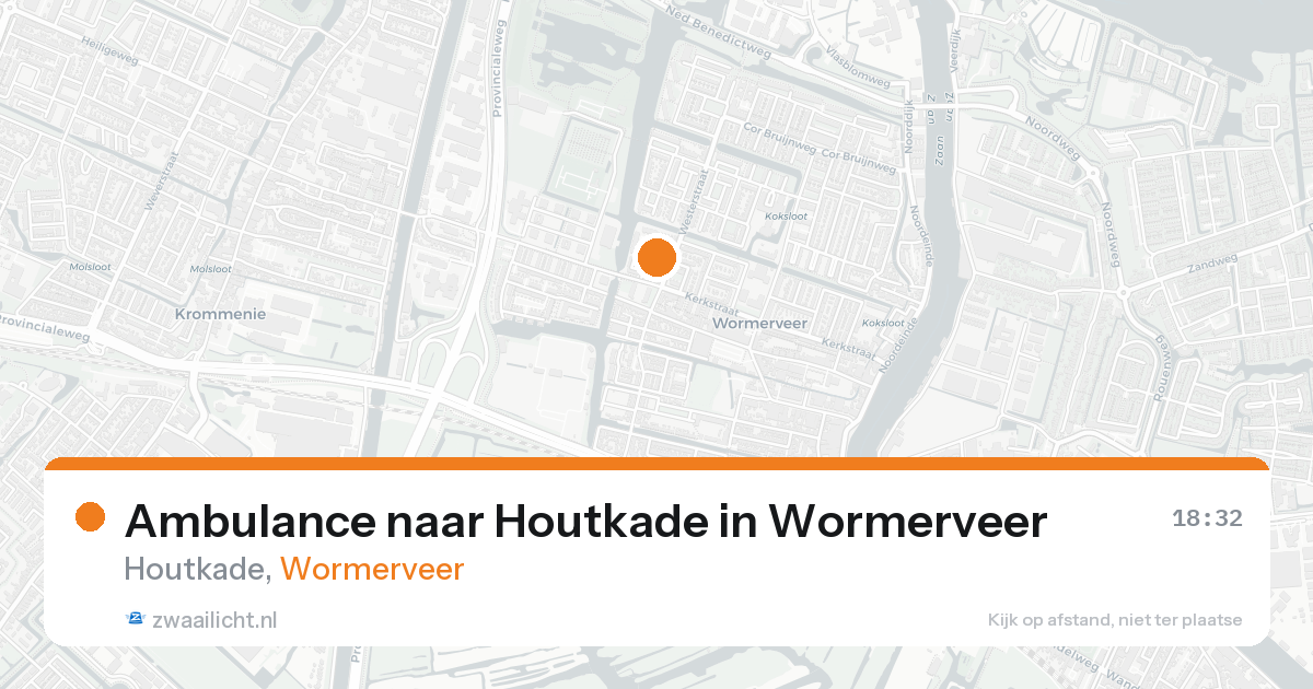 Ambulance naar Houtkade in Wormerveer — 20 mei 2026