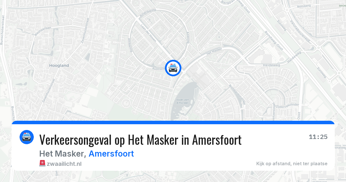 Verkeersongeval op Het Masker in Amersfoort — 9 apr 2026