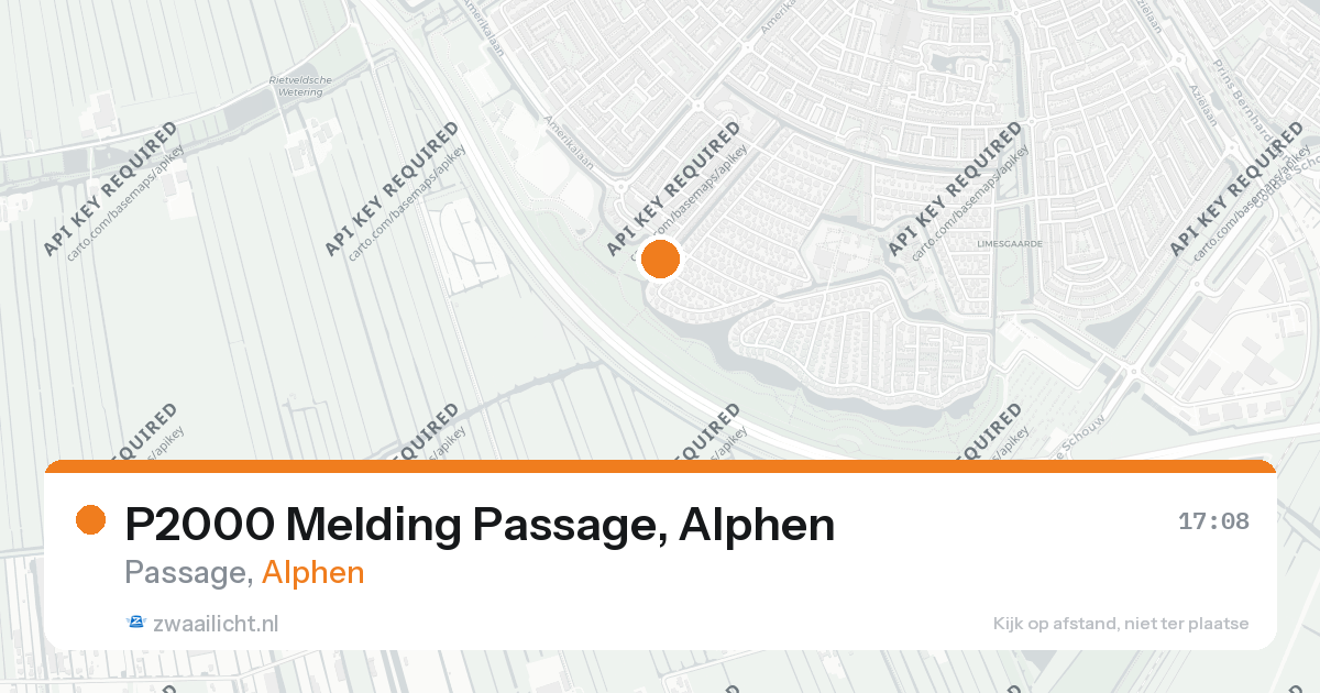 P2000 Melding Passage, Alphen — 21 mei 2026