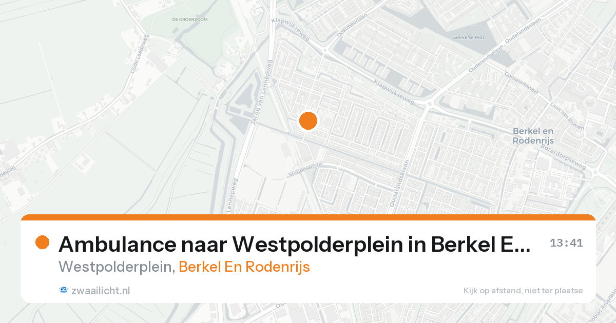 Ambulance naar Westpolderplein in Berkel En Rodenrijs — 31 jan 2026