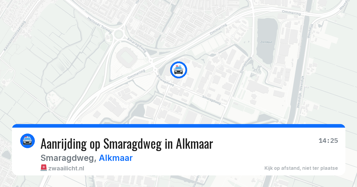 Aanrijding op Smaragdweg in Alkmaar — 8 apr 2026