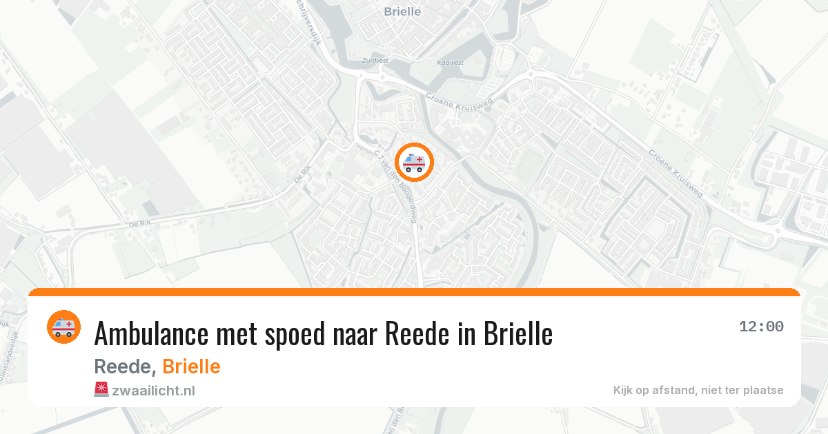 Ambulance met spoed naar Reede in Brielle — 31 jul 2026
