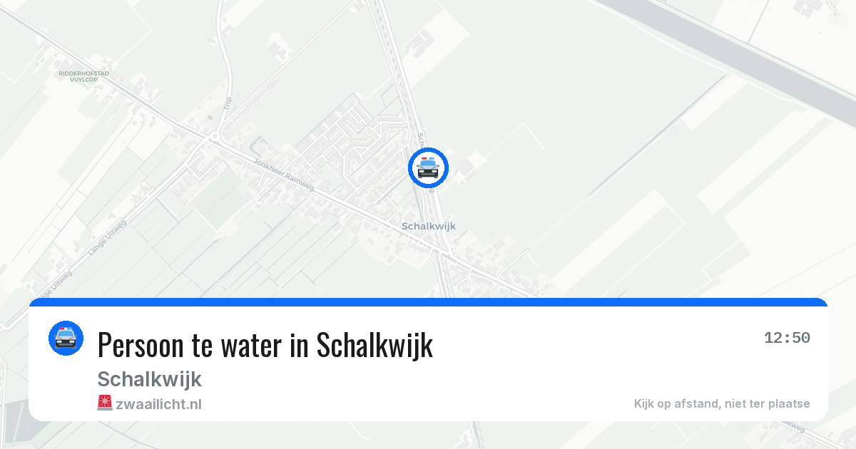 Persoon te water in Schalkwijk — 23 jul 2026
