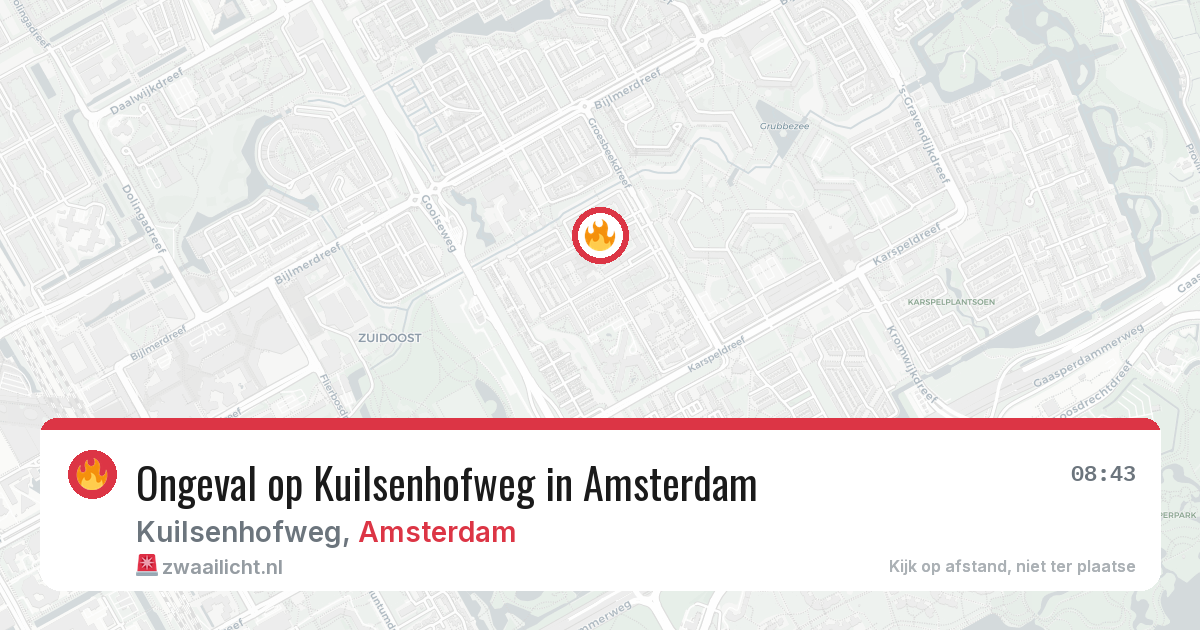 Ongeval op Kuilsenhofweg in Amsterdam — 19 jun 2026