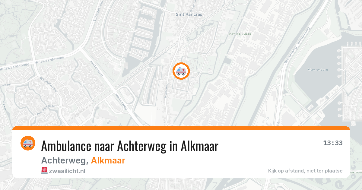 Ambulance naar Achterweg in Alkmaar — 28 jun 2026