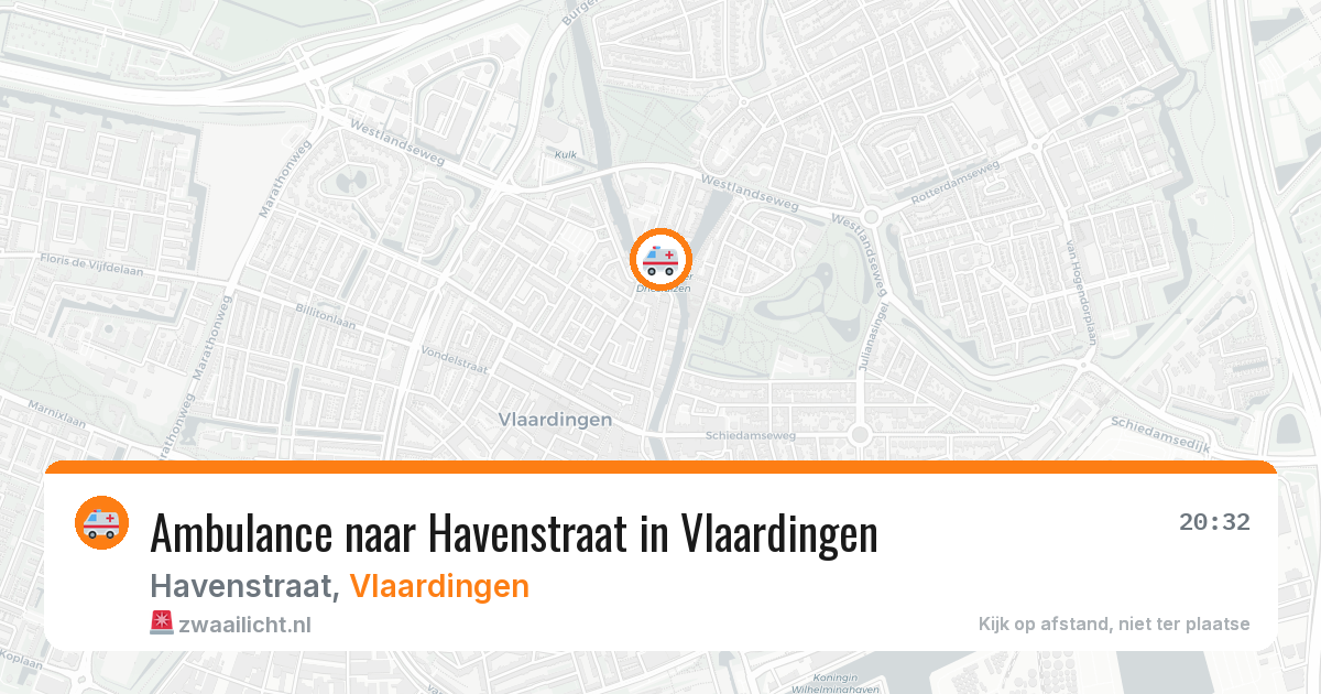 Ambulance naar Havenstraat in Vlaardingen — 26 apr 2026