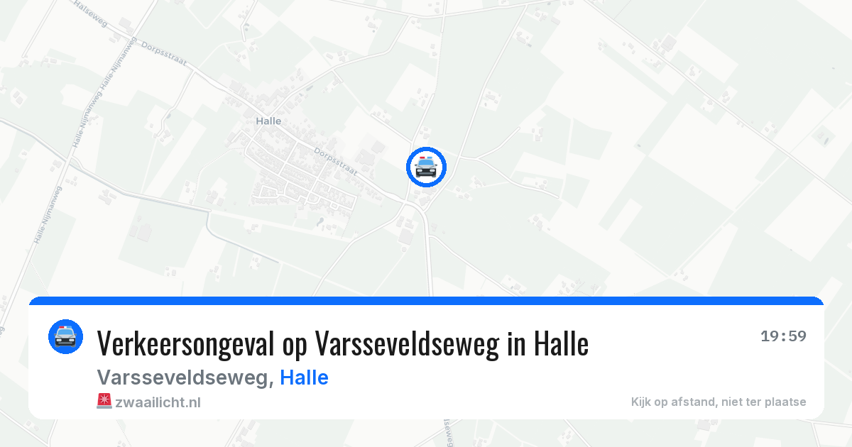 Verkeersongeval op Varsseveldseweg in Halle — 31 mei 2026