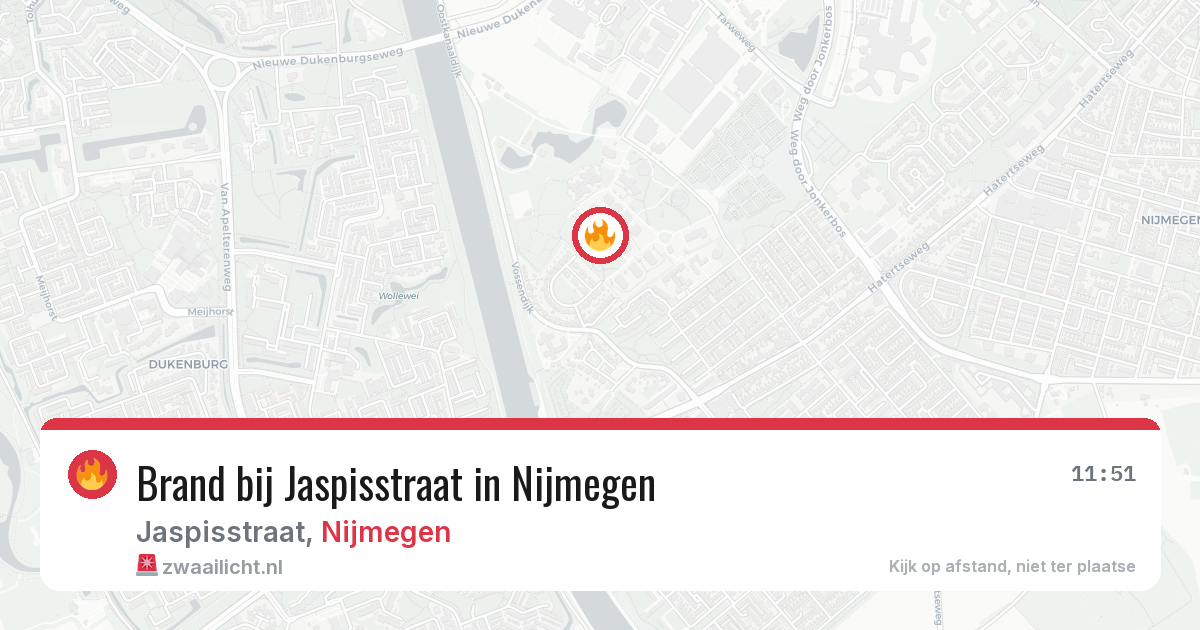 Brand bij Jaspisstraat in Nijmegen — 28 mei 2026