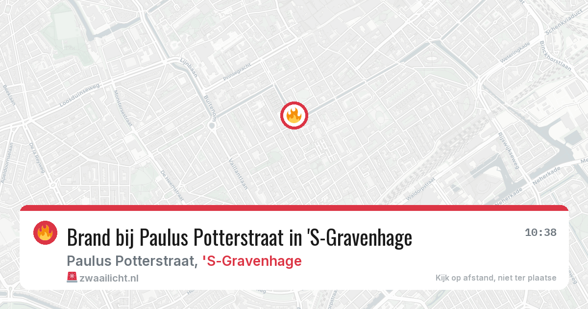 Brand bij Paulus Potterstraat in 'S-Gravenhage — 26 mei 2026