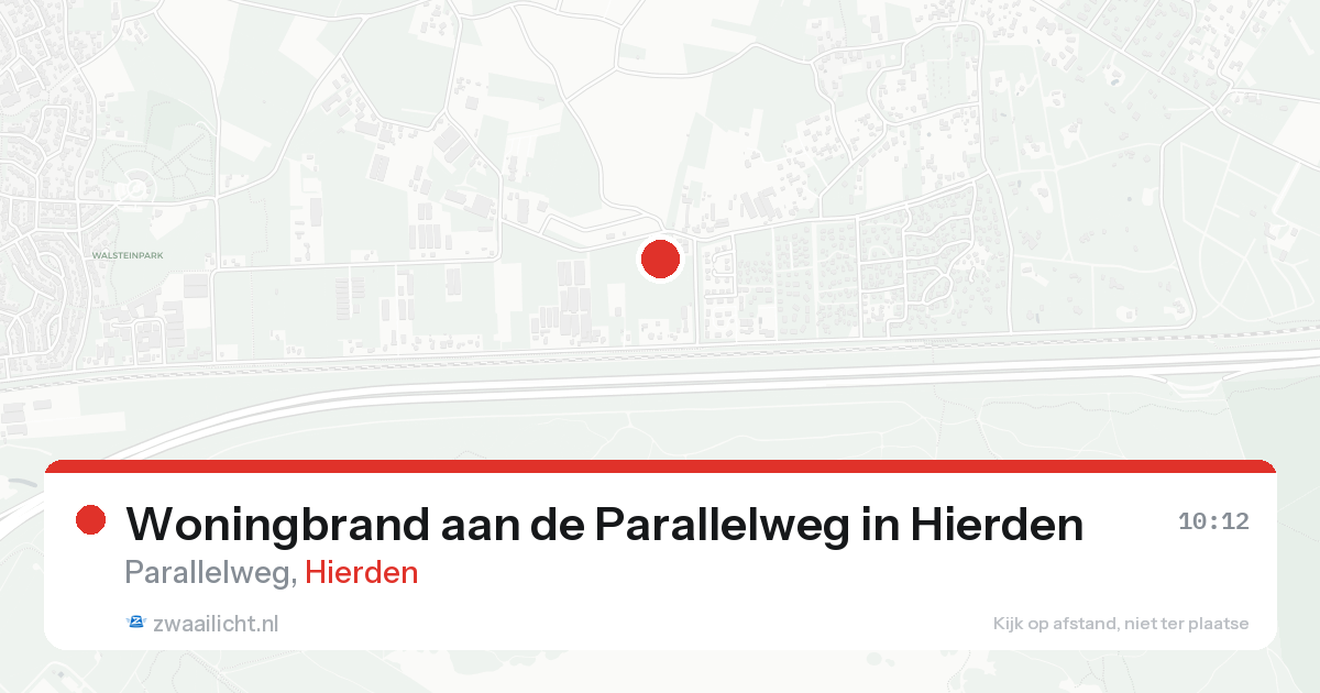 Woningbrand aan de Parallelweg in Hierden — 22 aug 2026