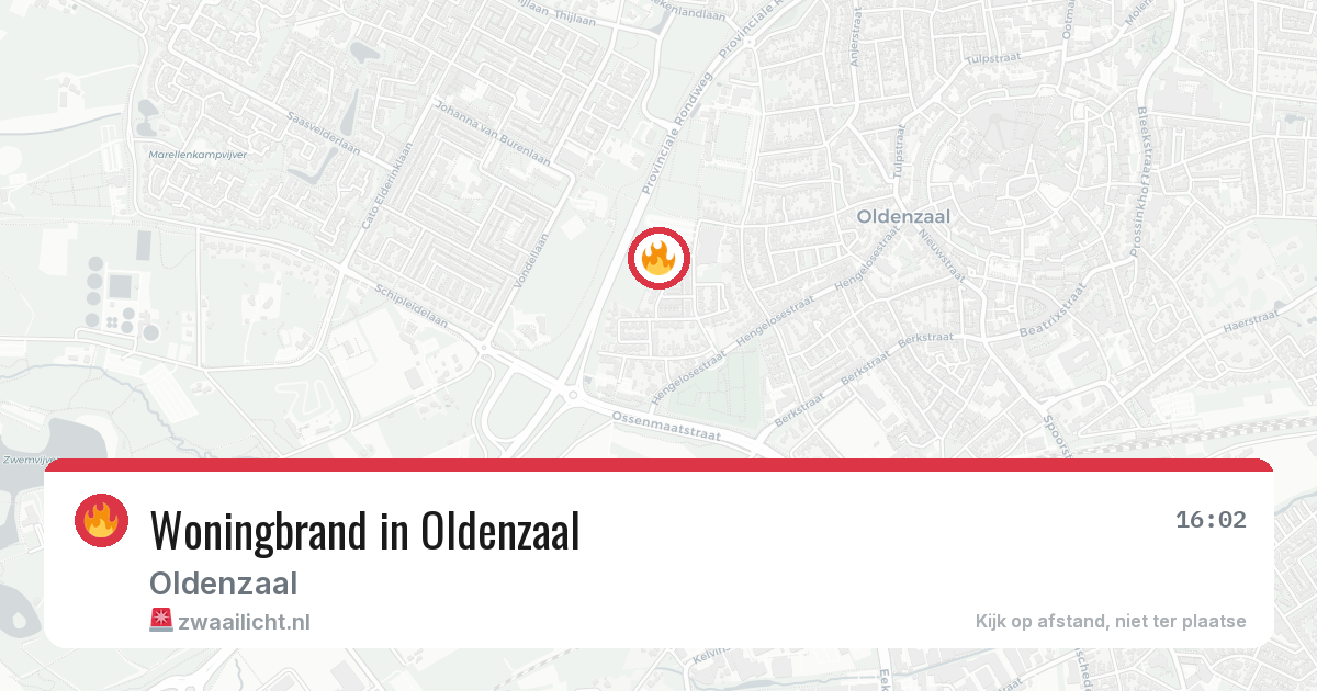 Woningbrand in Oldenzaal — 3 mei 2026