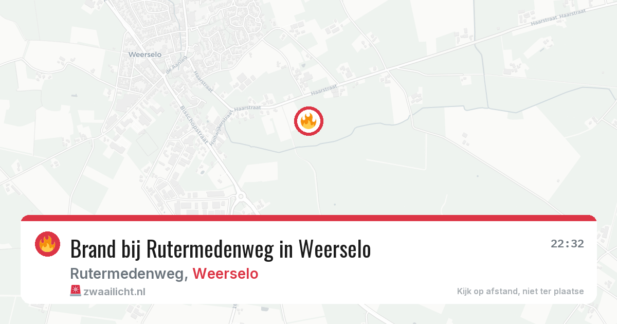 Brand bij Rutermedenweg in Weerselo — 7 mei 2026