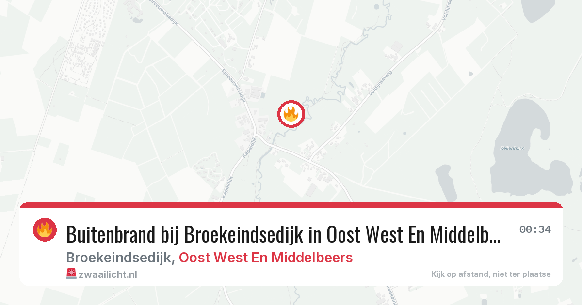 Buitenbrand bij Broekeindsedijk in Oost West En Middelbeers — 5 aug 2026