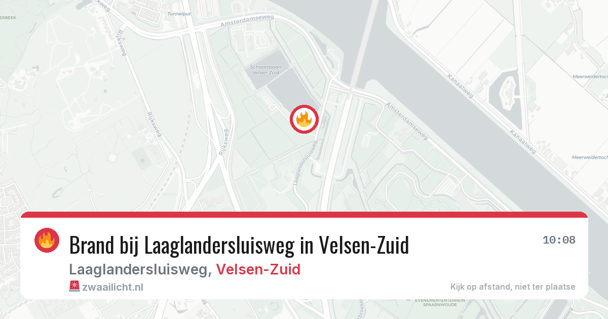 Brand bij Laaglandersluisweg in Velsen-Zuid — 30 jul 2026