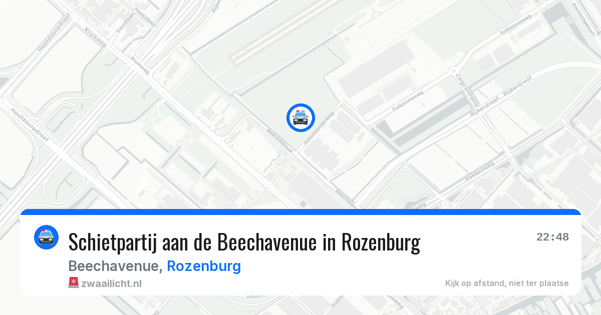 Schietpartij aan de Beechavenue in Rozenburg — 11 jun 2026