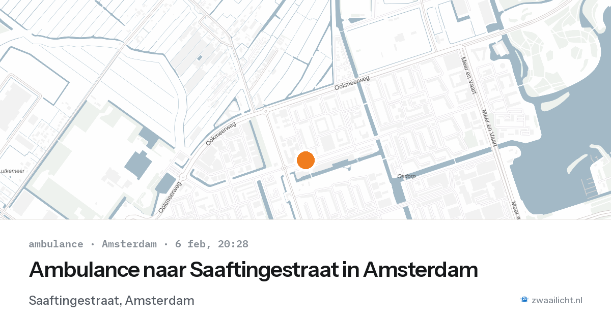 Ambulance naar Saaftingestraat in Amsterdam — 6 feb 2026