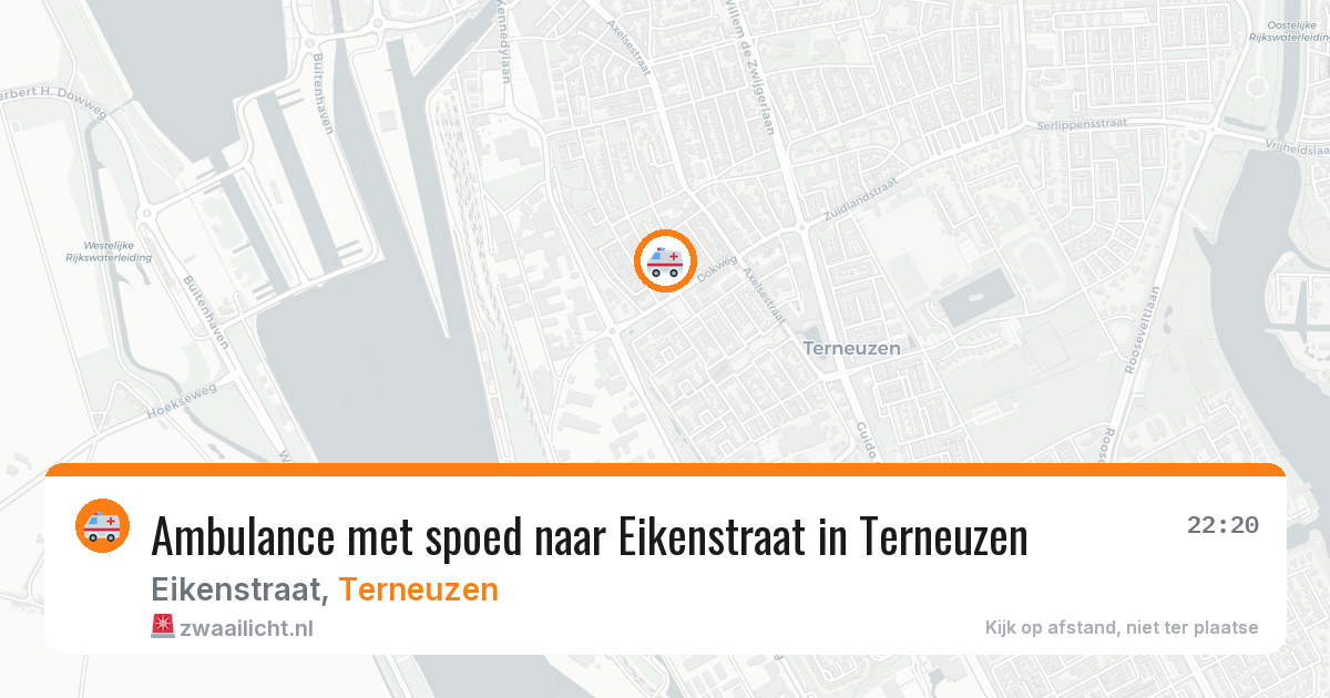 Ambulance met spoed naar Eikenstraat in Terneuzen — 28 mei 2026