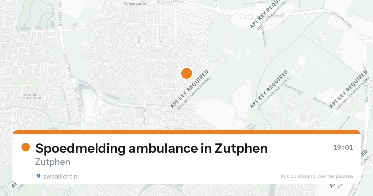 Spoedmelding ambulance in Zutphen — 25 aug 2026