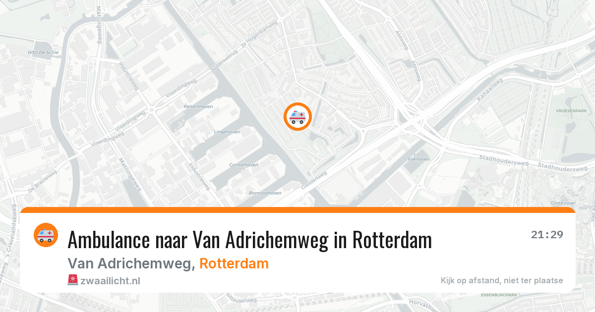 Ambulance naar Van Adrichemweg in Rotterdam — 7 apr 2026