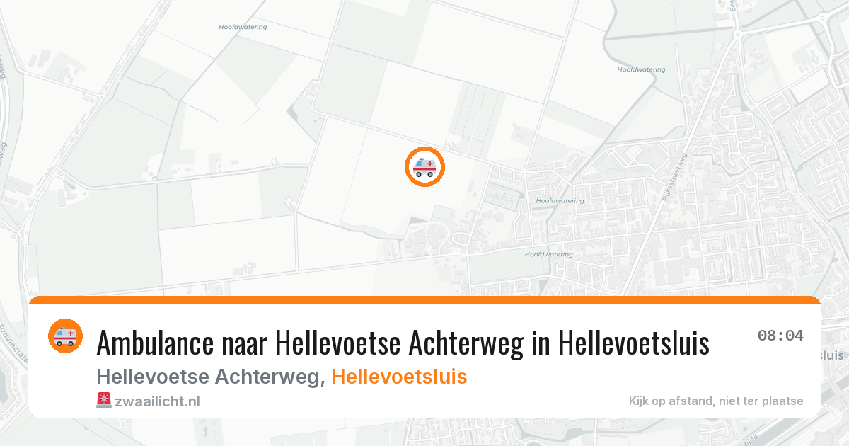 Ambulance naar Hellevoetse Achterweg in Hellevoetsluis — 9 jun 2026