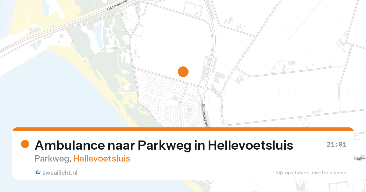 Ambulance naar Parkweg in Hellevoetsluis — 28 aug 2026