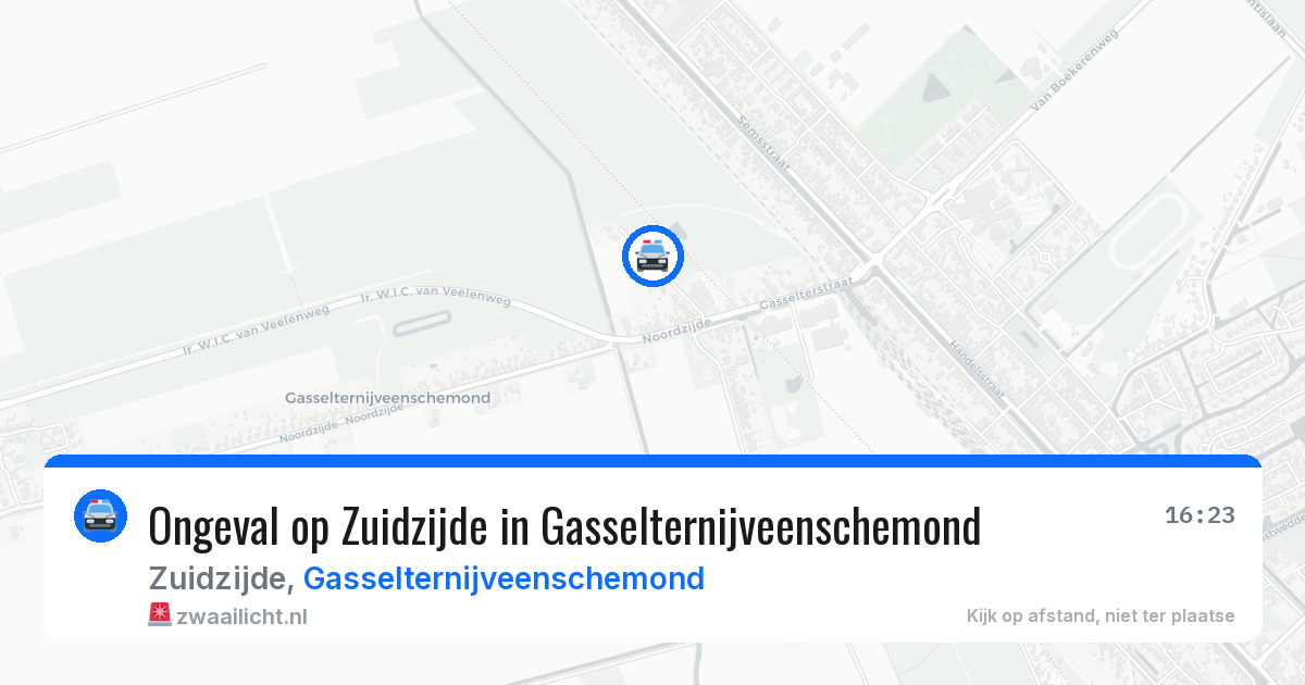 Ongeval op Zuidzijde in Gasselternijveenschemond — 25 jul 2026