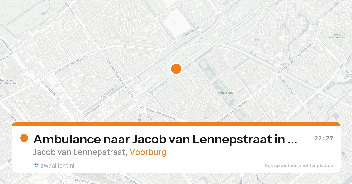 Ambulance naar Jacob van Lennepstraat in Voorburg — 25 aug 2026