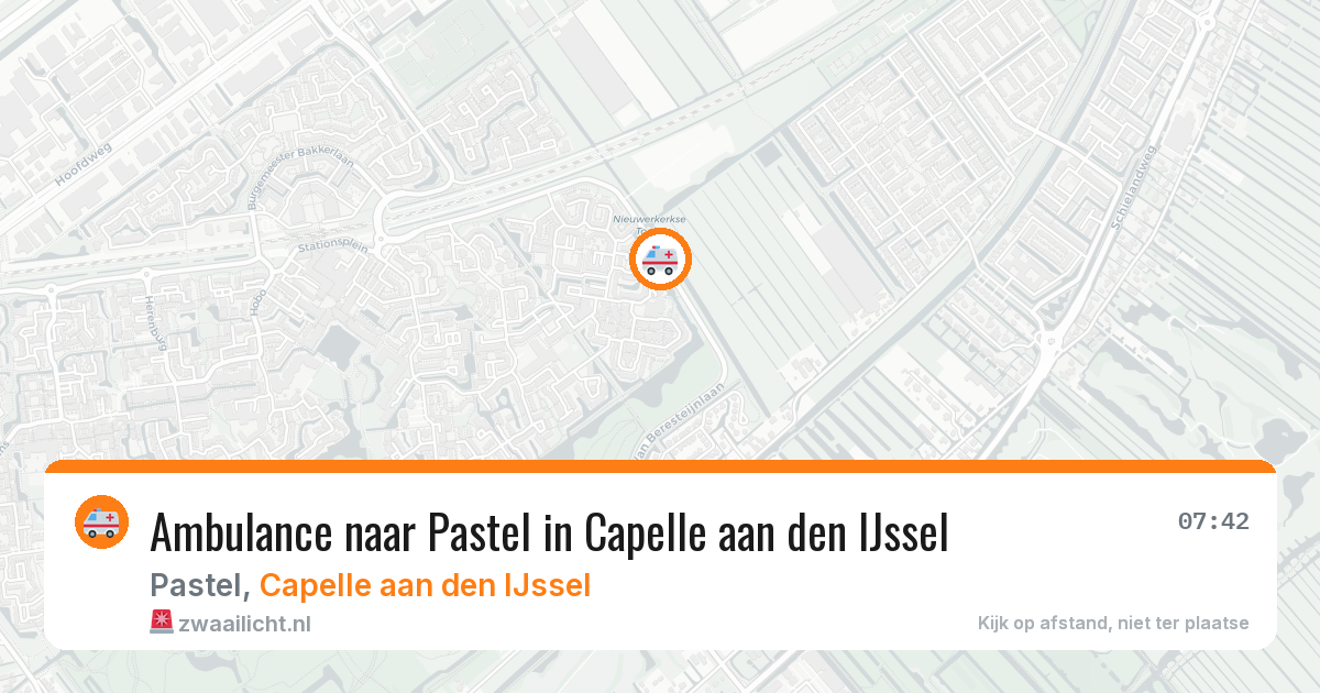 Ambulance naar Pastel in Capelle aan den IJssel — 16 jun 2026