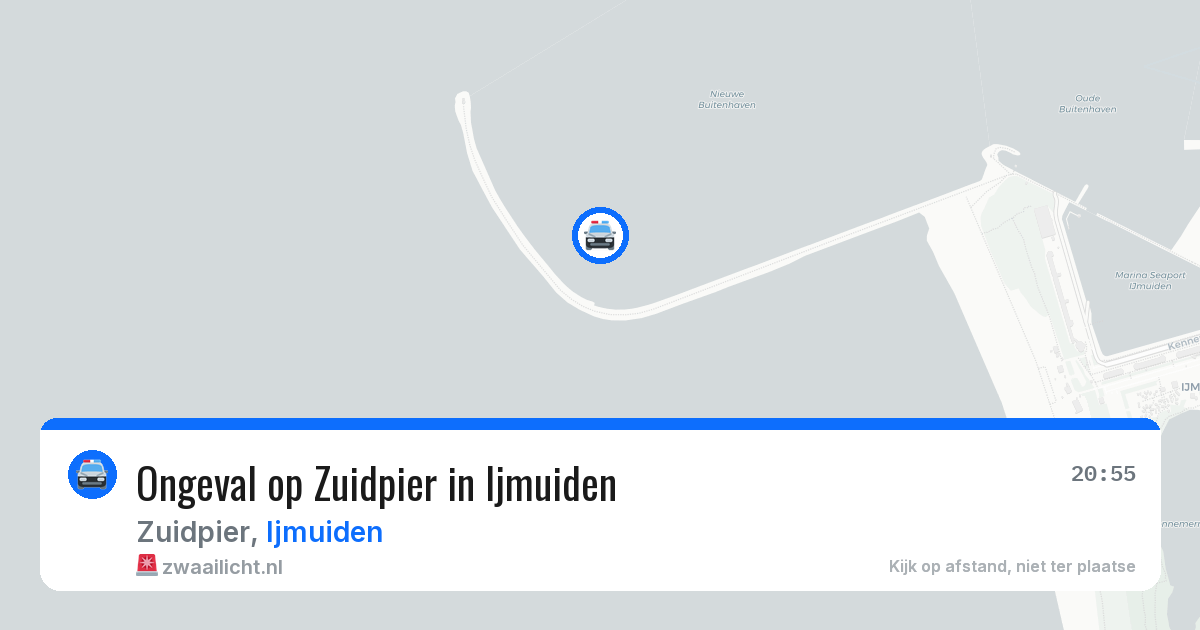 Ongeval op Zuidpier in Ijmuiden — 18 mrt 2026