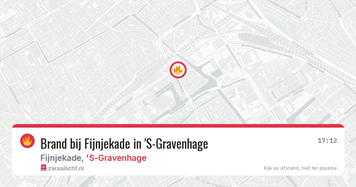 Brand bij Fijnjekade in 'S-Gravenhage — 2 jun 2026