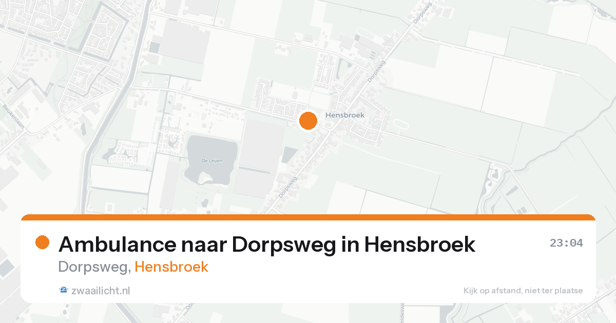 Ambulance naar Dorpsweg in Hensbroek — 12 aug 2026