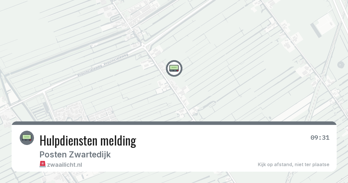 Hulpdiensten melding — 30 jan 2026