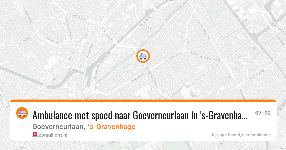 Ambulance met spoed naar Goeverneurlaan in 's-Gravenhage — 28 jan 2026