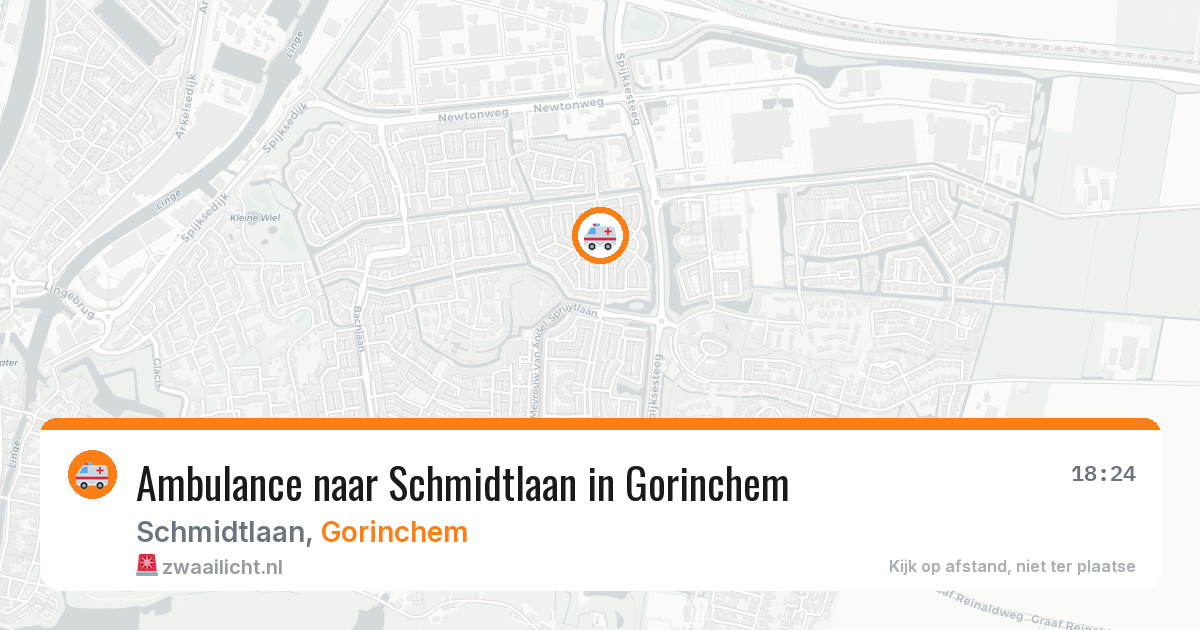 Ambulance naar Schmidtlaan in Gorinchem — 25 jul 2026
