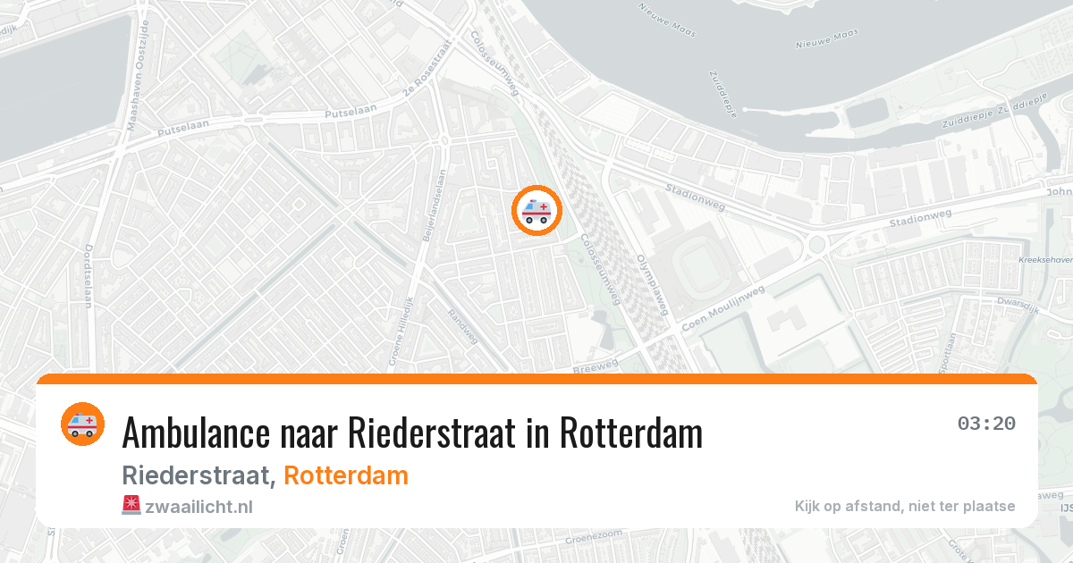 Ambulance naar Riederstraat in Rotterdam — 24 jul 2026