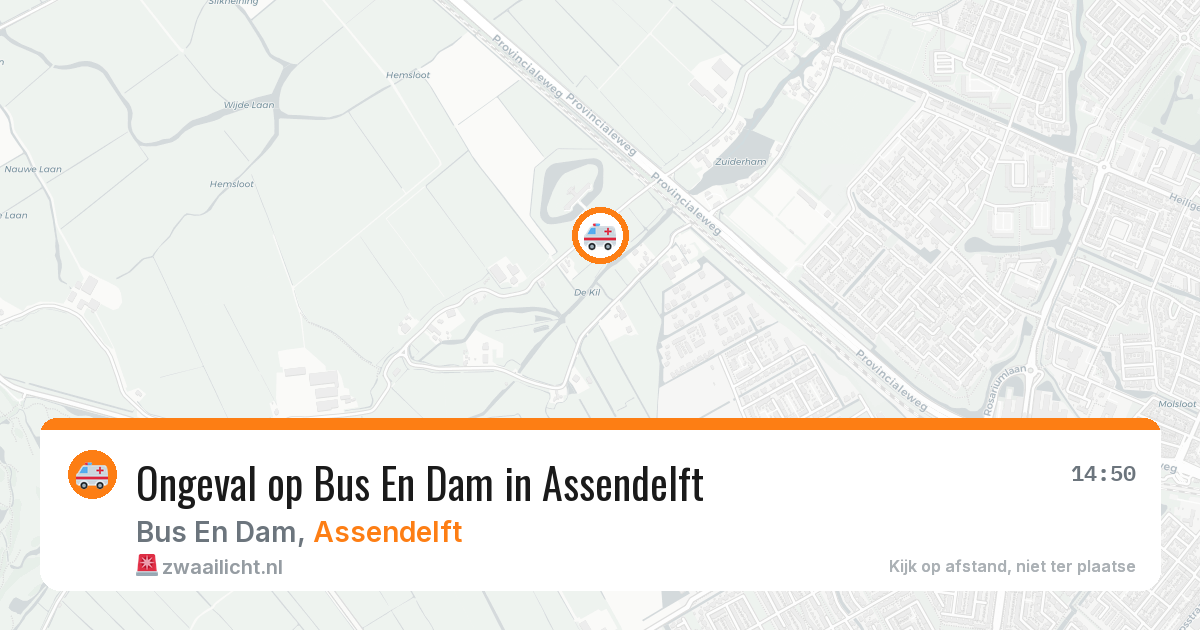 Ongeval op Bus En Dam in Assendelft — 17 jan 2026
