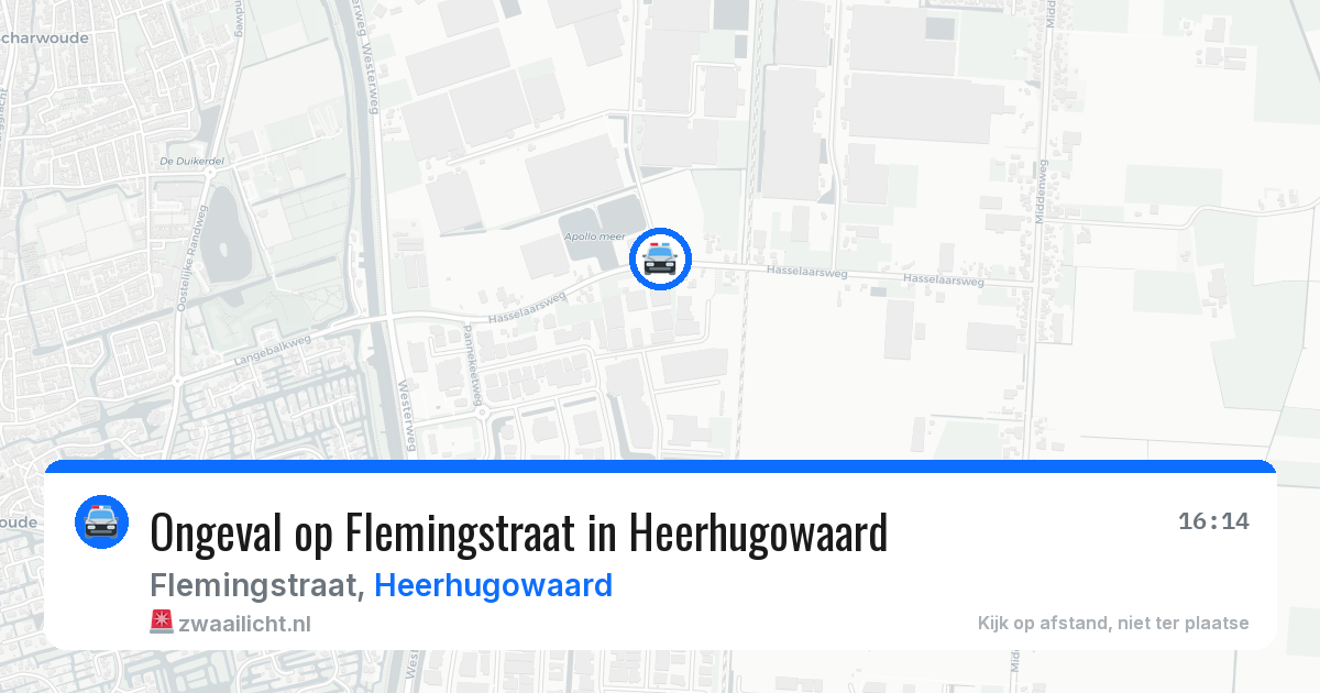 Ongeval op Flemingstraat in Heerhugowaard — 6 mei 2026