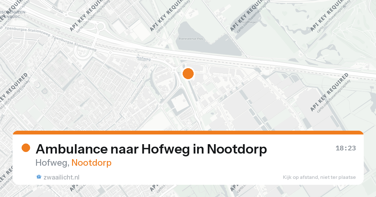 Ambulance naar Hofweg in Nootdorp — 26 aug 2026