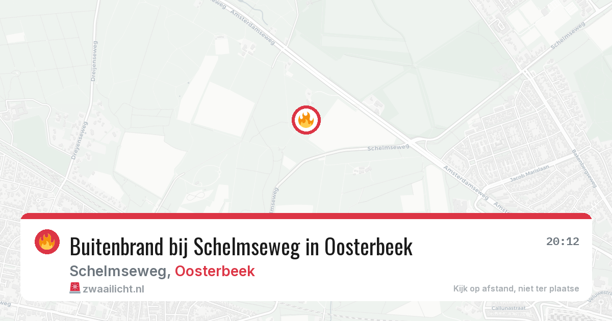 Buitenbrand bij Schelmseweg in Oosterbeek — 19 jul 2026
