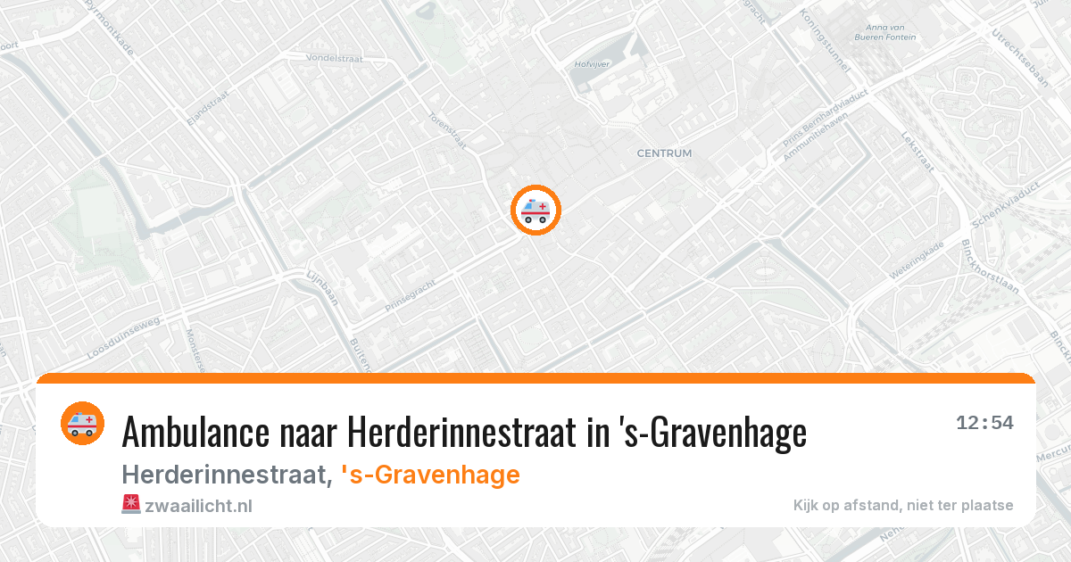 Ambulance naar Herderinnestraat in 's-Gravenhage — 8 jun 2026