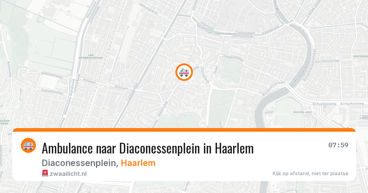 Ambulance naar Diaconessenplein in Haarlem — 11 aug 2026